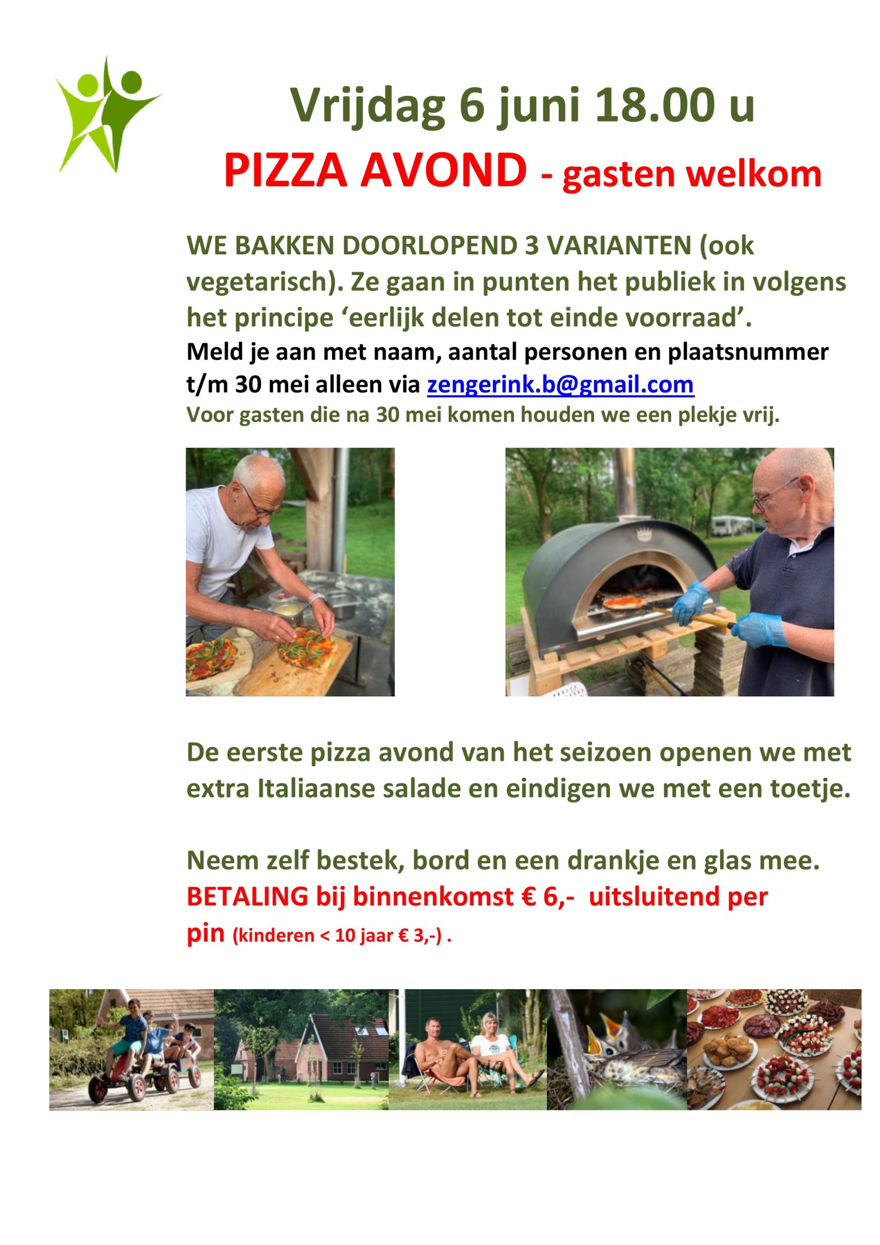 uitnodiging 6 juni Pizzaavond